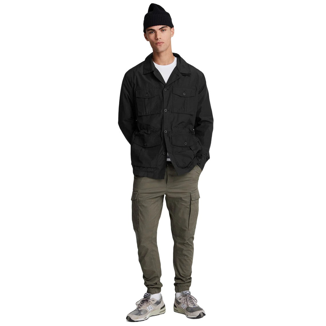 Jet Black - Side - Lyle & Scott Mens Field Jacket