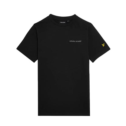 Jet Black - Front - Lyle & Scott Boys Script Logo T-Shirt