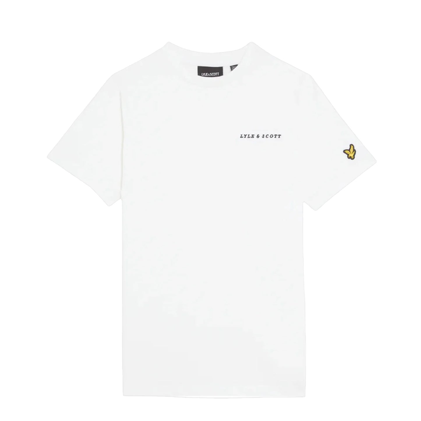 White - Front - Lyle & Scott Boys Script Logo T-Shirt