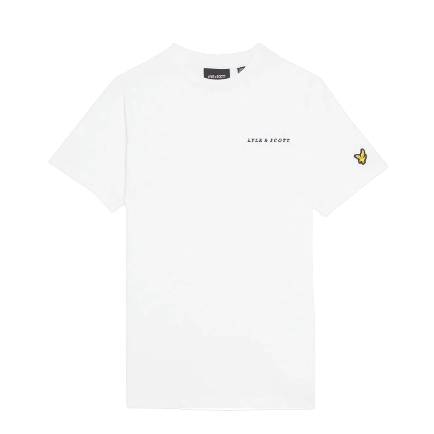 White - Front - Lyle & Scott Boys Script Logo T-Shirt