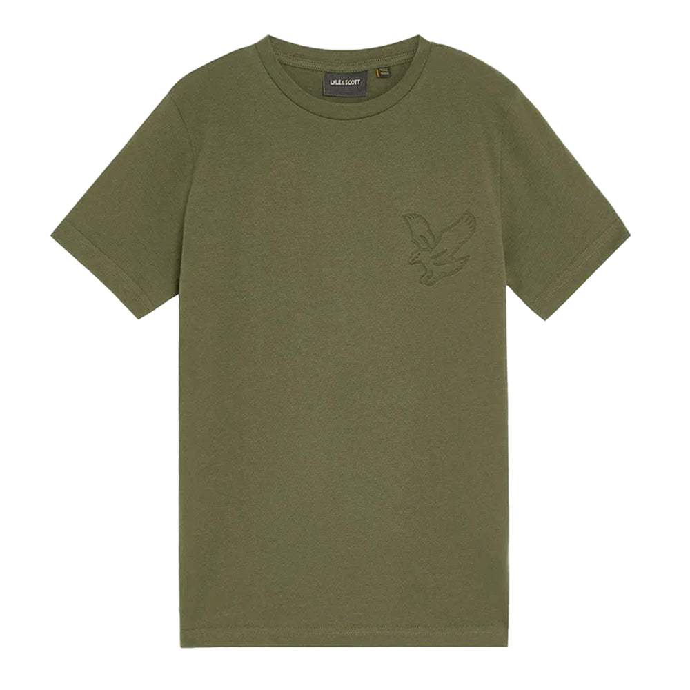 Deep Depths - Front - Lyle & Scott Boys Eagle Embossed T-Shirt