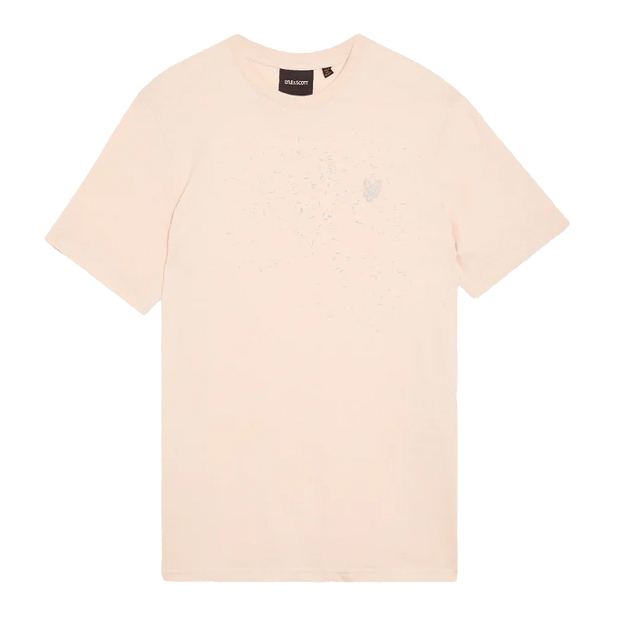 Pink-Tint - Front - Lyle & Scott Mens Superfine T-Shirt