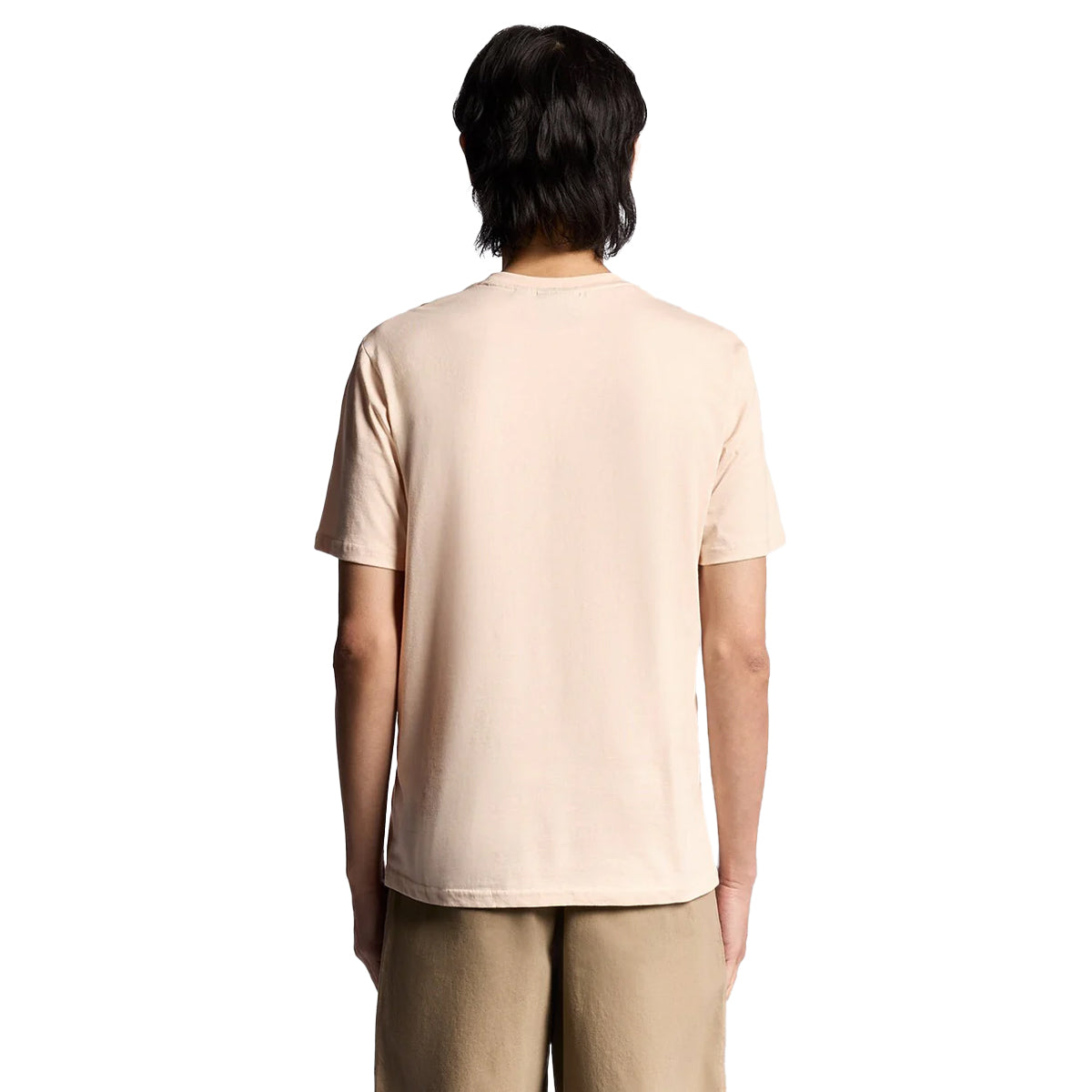 Pink-Tint - Back - Lyle & Scott Mens Superfine T-Shirt