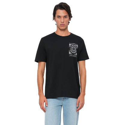 Jet Black - Side - Lyle & Scott Mens Sunshine Inn Graphic T-Shirt