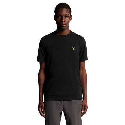 Jet Black - Side - Lyle & Scott Mens Geometric Globe Graphic T-Shirt