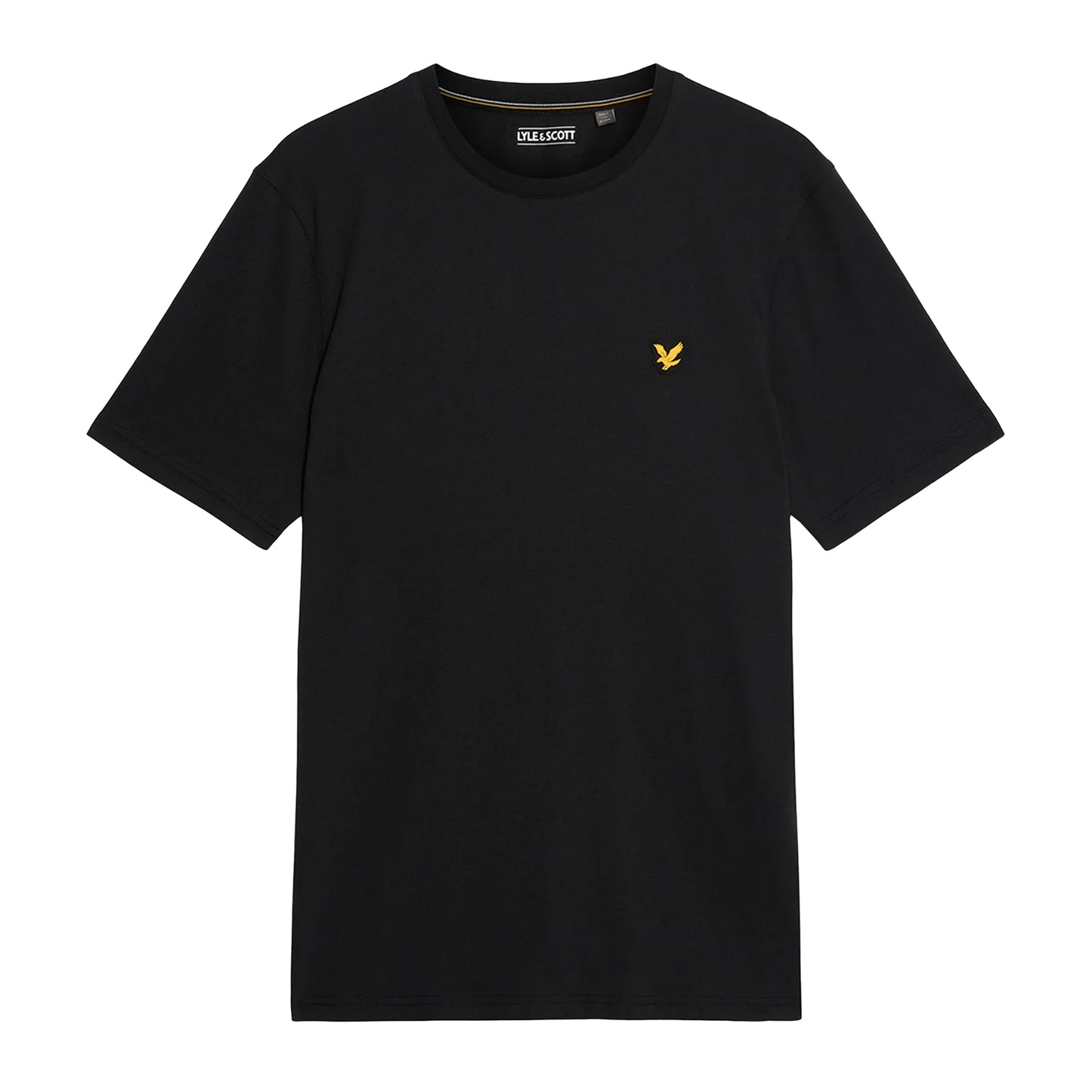 Jet Black - Front - Lyle & Scott Mens Geometric Globe Graphic T-Shirt
