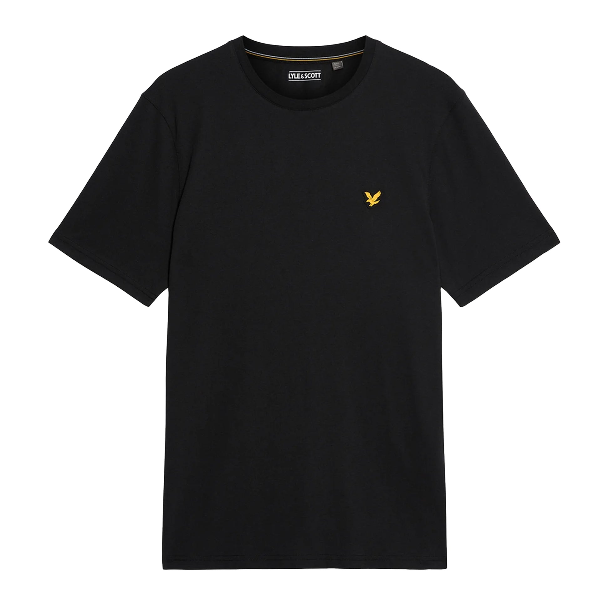 Jet Black - Front - Lyle & Scott Mens Geometric Globe Graphic T-Shirt