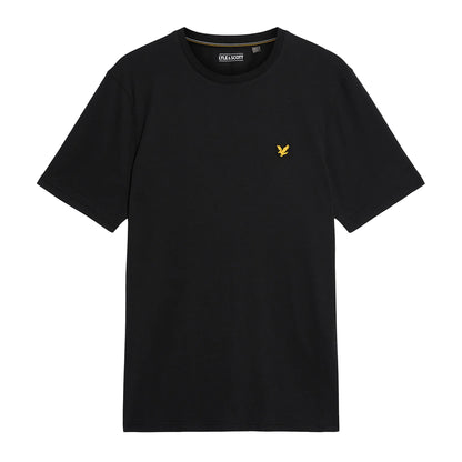 Jet Black - Front - Lyle & Scott Mens Geometric Globe Graphic T-Shirt