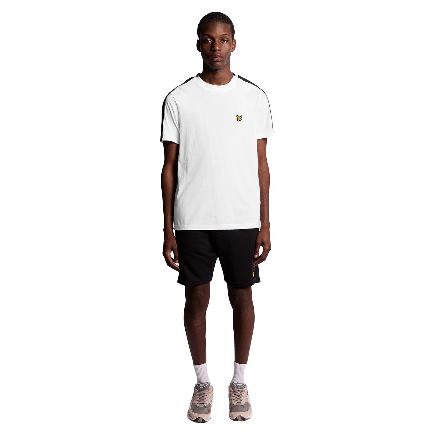 White - Lifestyle - Lyle & Scott Mens Tape T-Shirt