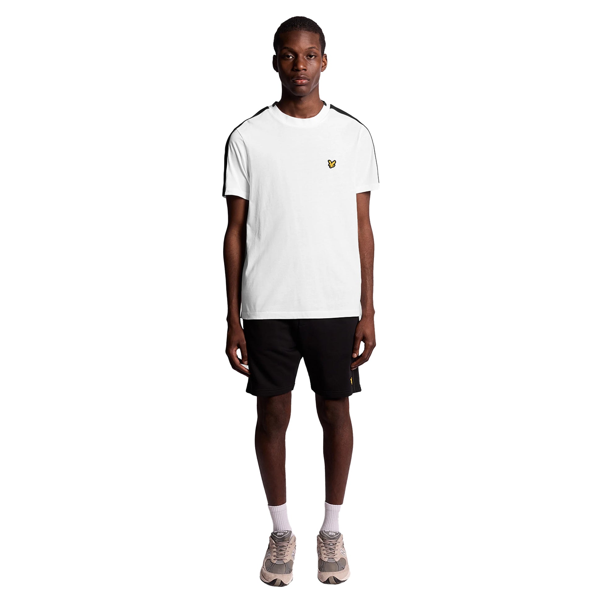 White - Lifestyle - Lyle & Scott Mens Tape T-Shirt