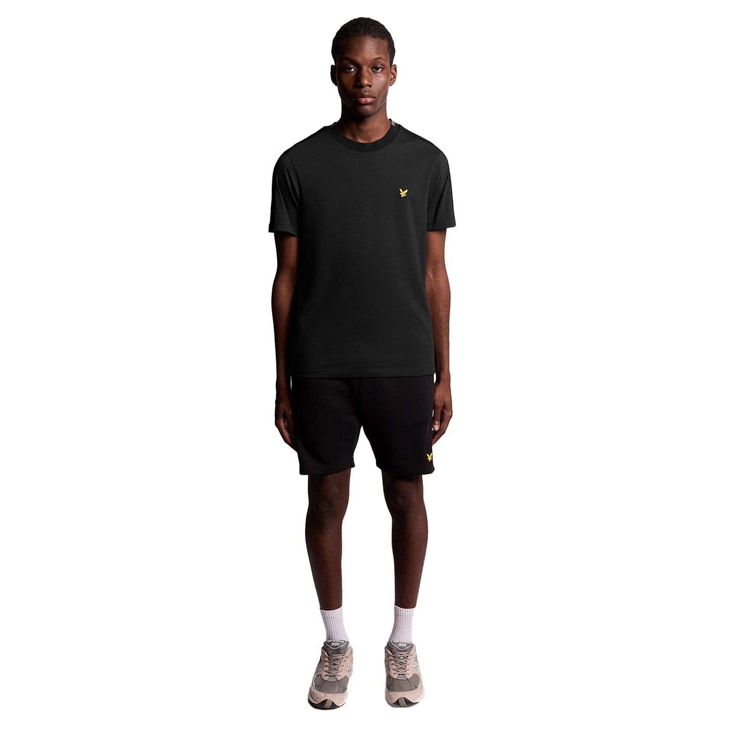 Jet Black - Lifestyle - Lyle & Scott Mens Tape T-Shirt