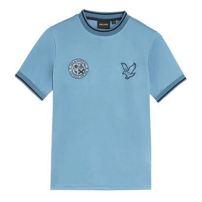 Ocean-Sky - Front - Lyle & Scott Boys Football T-Shirt