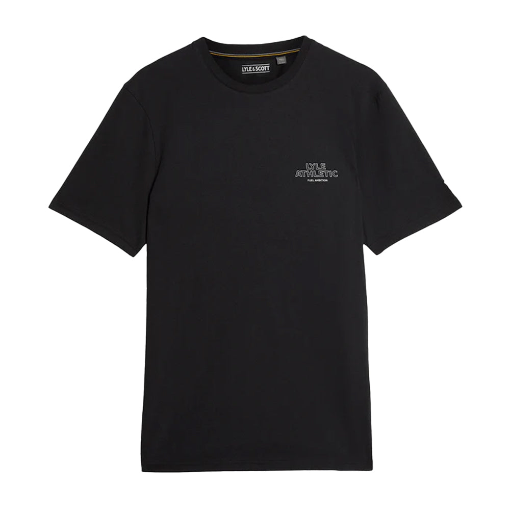 Jet Black - Front - Lyle & Scott Mens Athletic T-Shirt