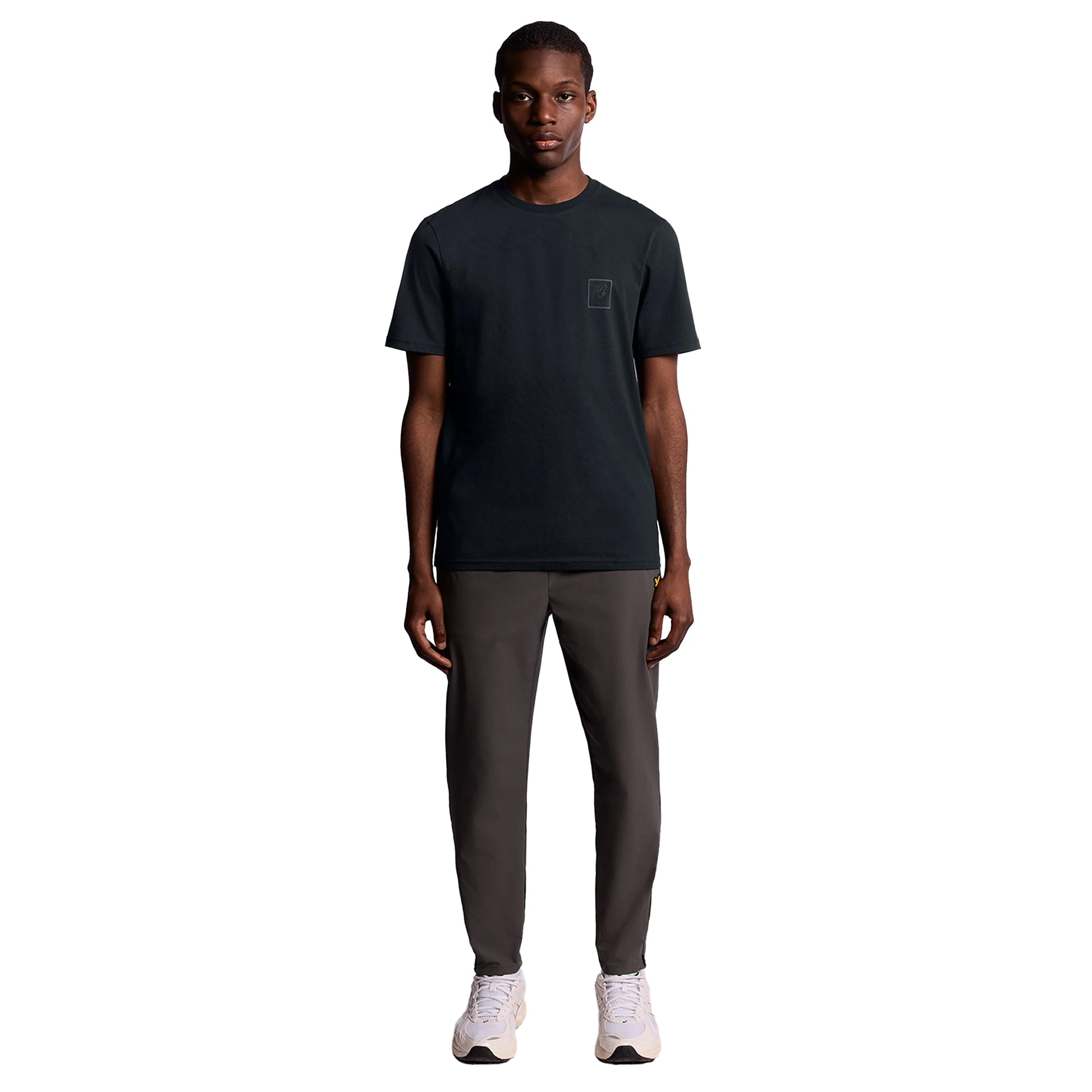 Dark Navy - Lifestyle - Lyle & Scott Mens Logo Rubberised T-Shirt