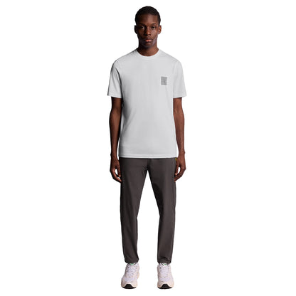White - Lifestyle - Lyle & Scott Mens Logo Rubberised T-Shirt