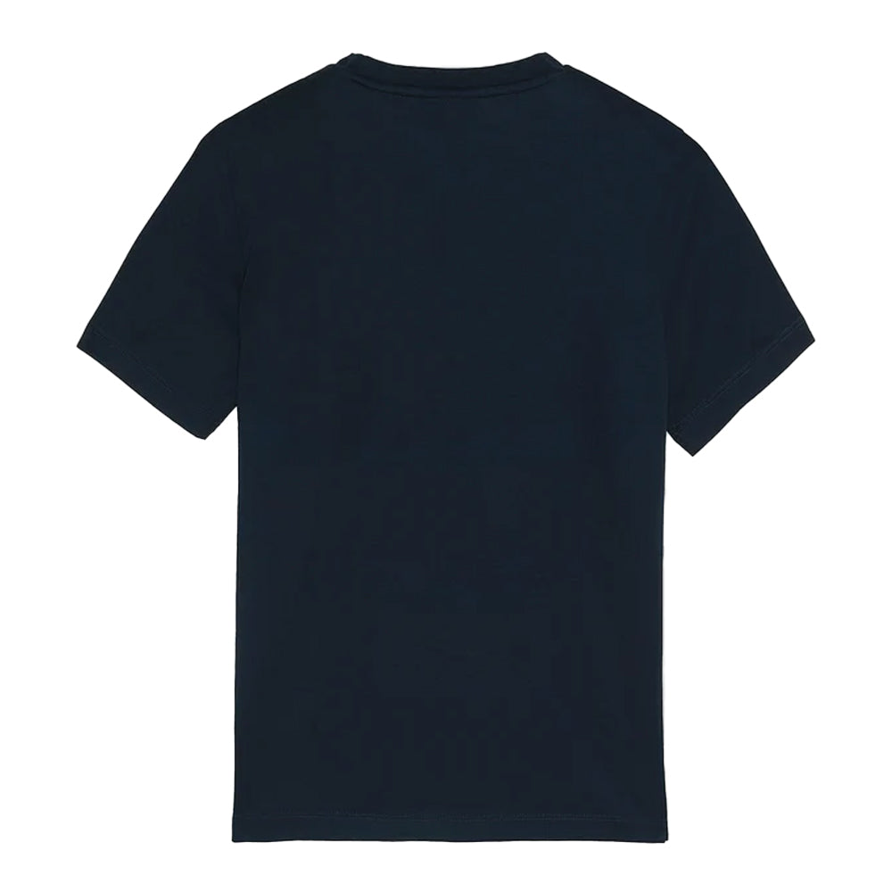 Dark Navy - Back - Lyle & Scott Boys Tonal Logo T-Shirt
