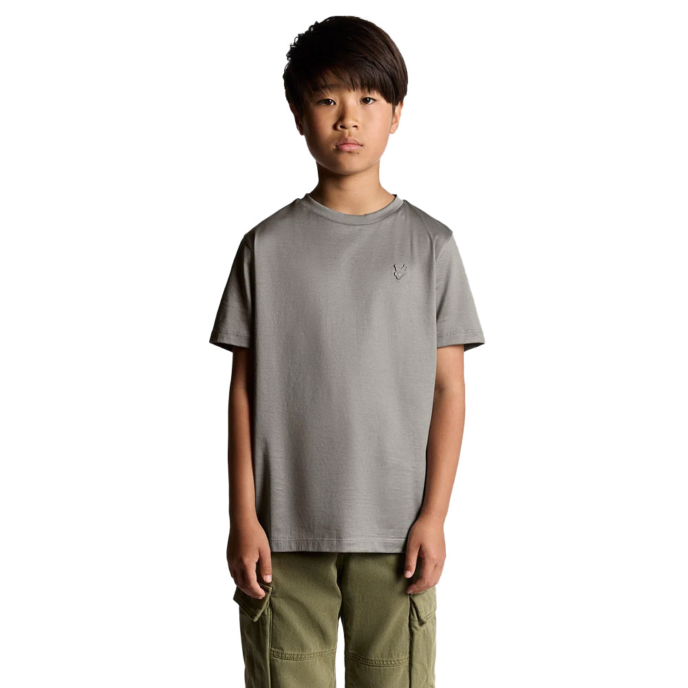 Sharkskin - Side - Lyle & Scott Boys Tonal Logo T-Shirt