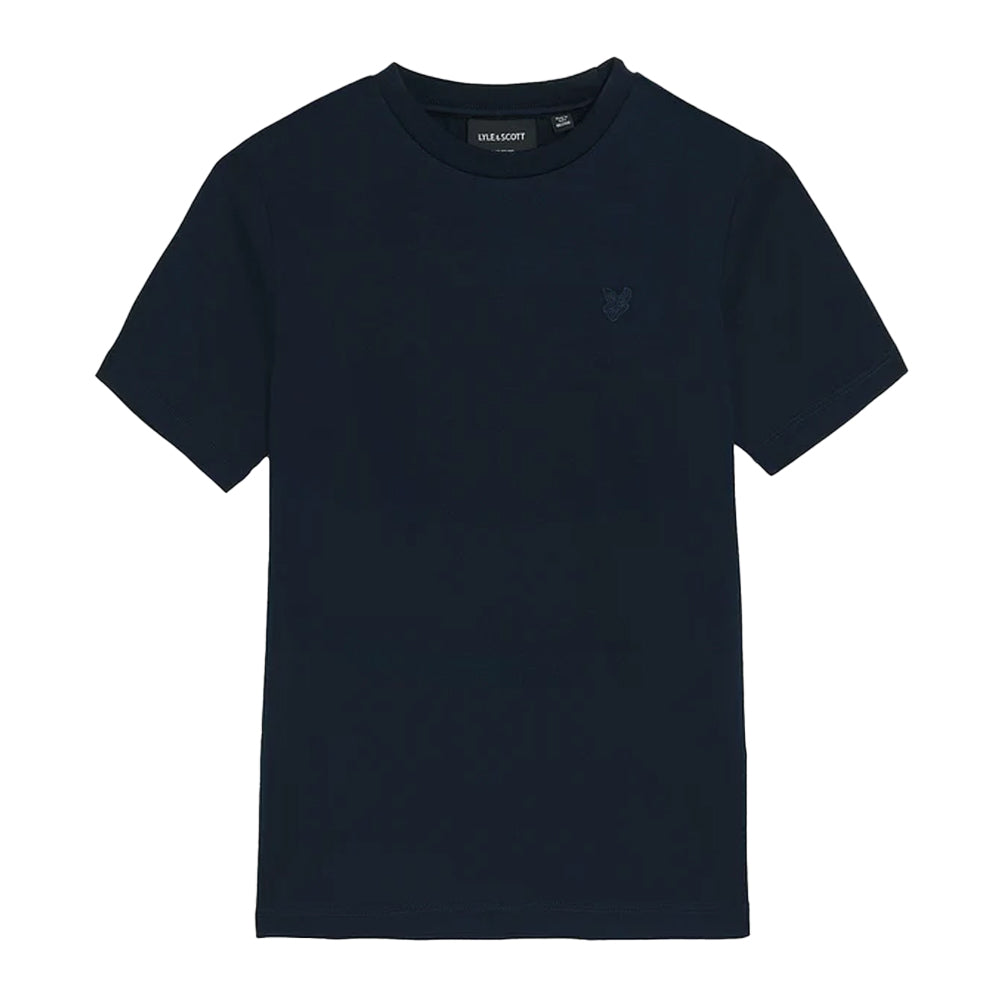 Dark Navy - Front - Lyle & Scott Boys Tonal Logo T-Shirt