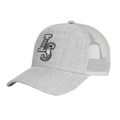 Mid Grey Marl - Front - Lyle & Scott Deco Patch Baseball Cap