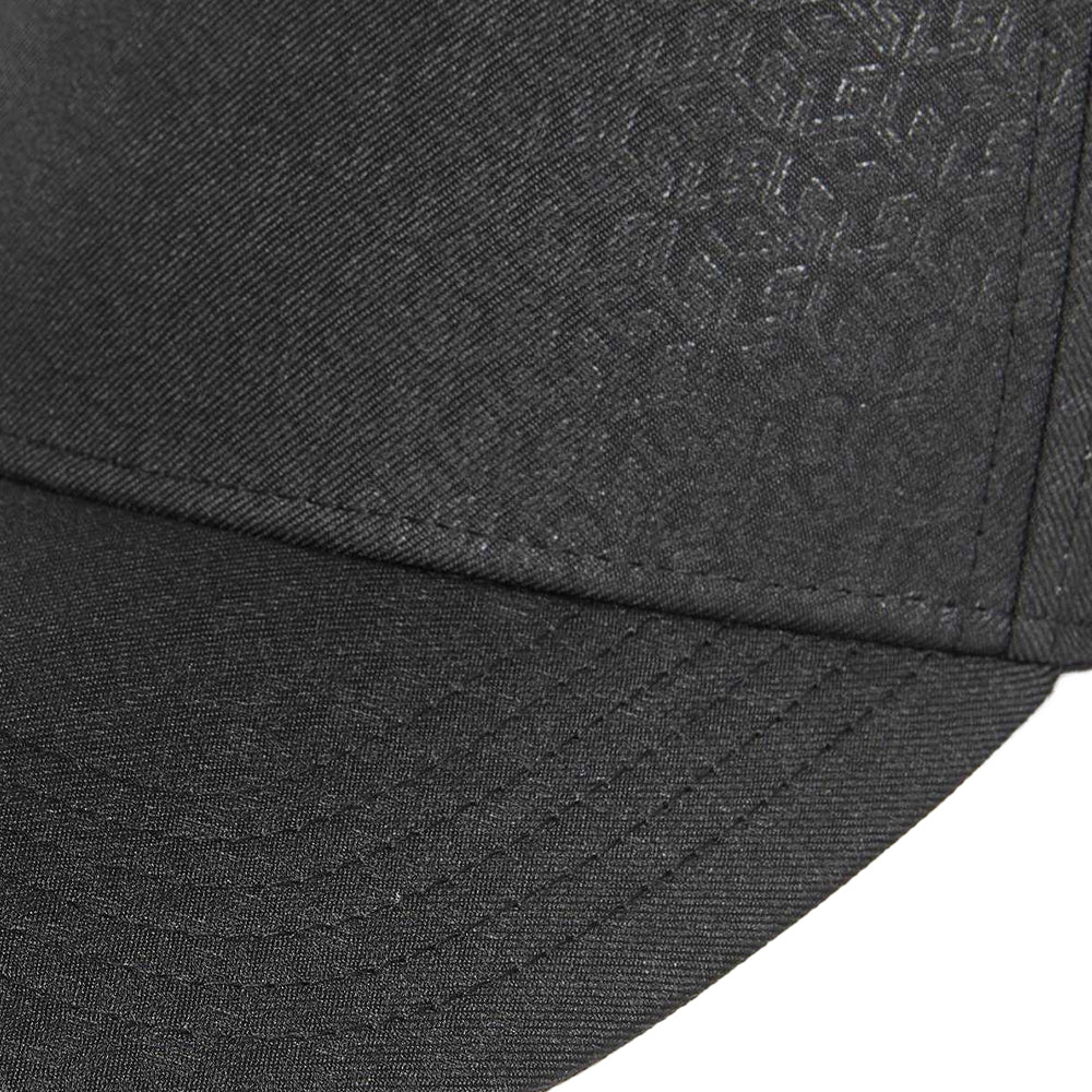 Jet Black - Side - Lyle & Scott Monogram Embossed Baseball Cap