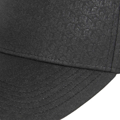 Jet Black - Side - Lyle & Scott Monogram Embossed Baseball Cap