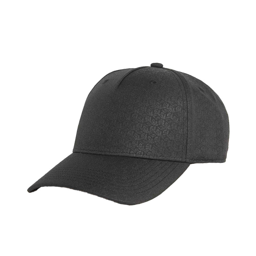 Jet Black - Front - Lyle & Scott Monogram Embossed Baseball Cap
