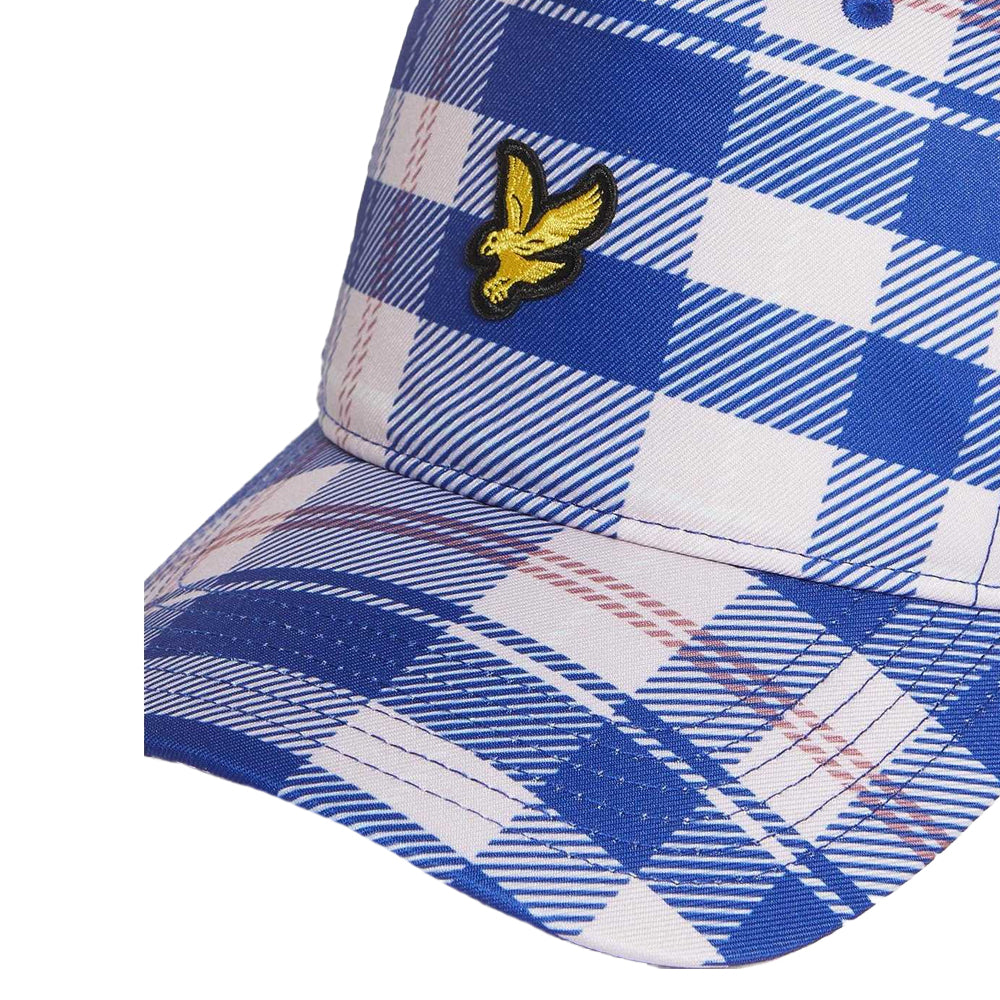 Jet Black-White - Back - Lyle & Scott Tartan Baseball Cap