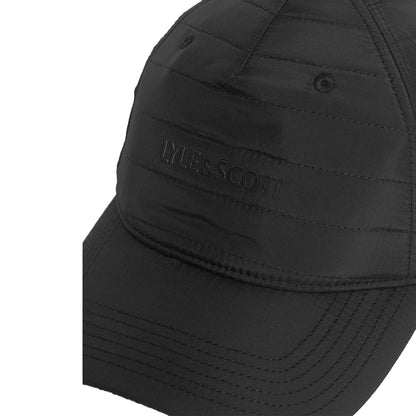 Jet Black - Side - Lyle & Scott Padded Baseball Cap
