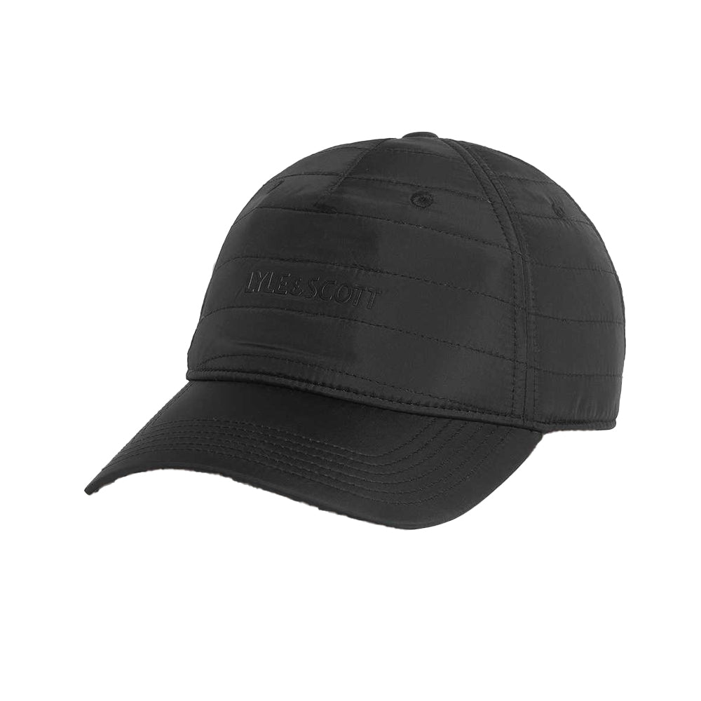 Jet Black - Front - Lyle & Scott Padded Baseball Cap