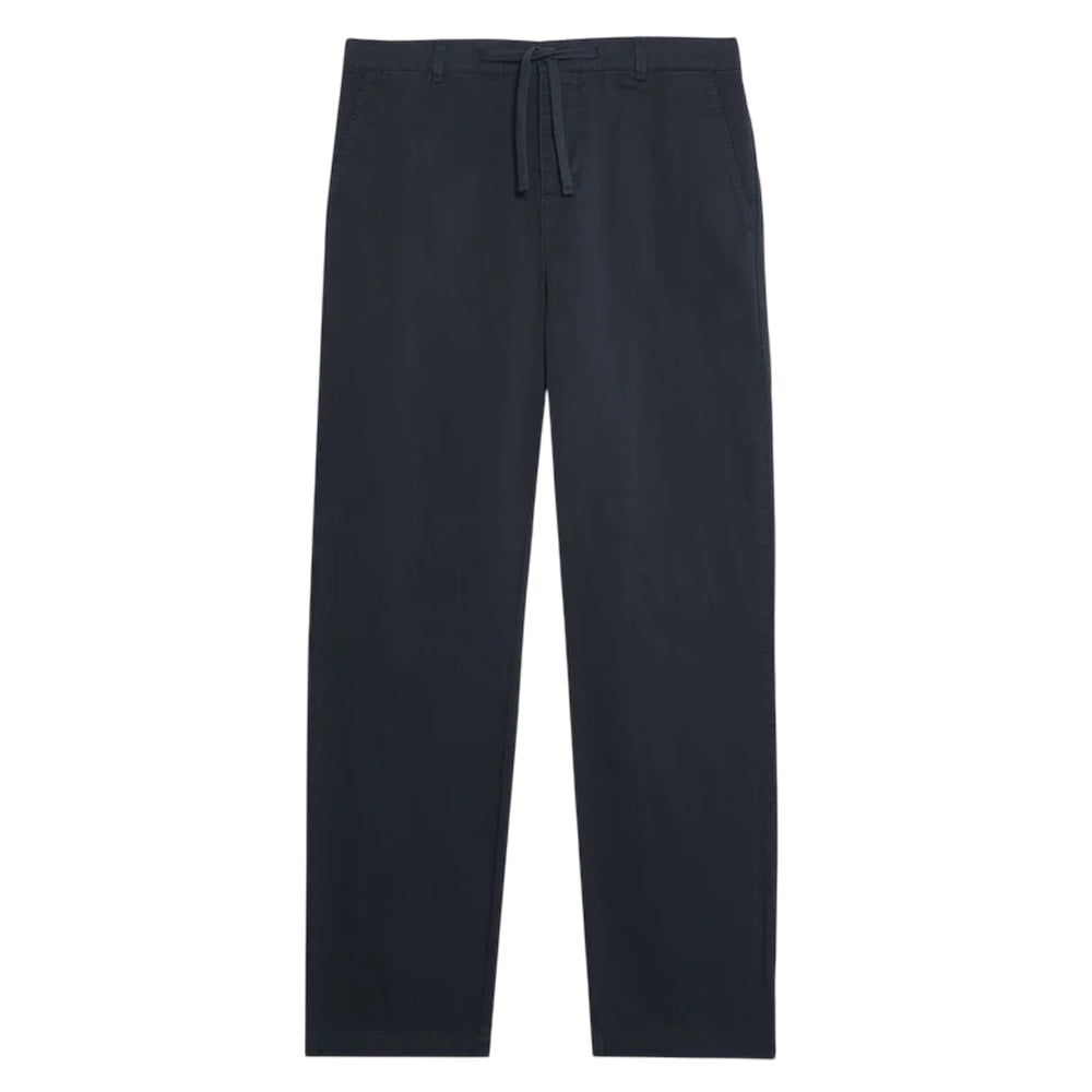 Jet Black - Front - Lyle & Scott Mens Drawstring Tapered Chinos