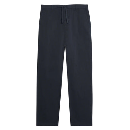 Jet Black - Front - Lyle & Scott Mens Drawstring Tapered Chinos