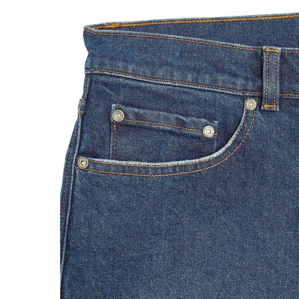 Blue - Back - Lyle & Scott Mens Denim 5 Pockets Slim Jeans