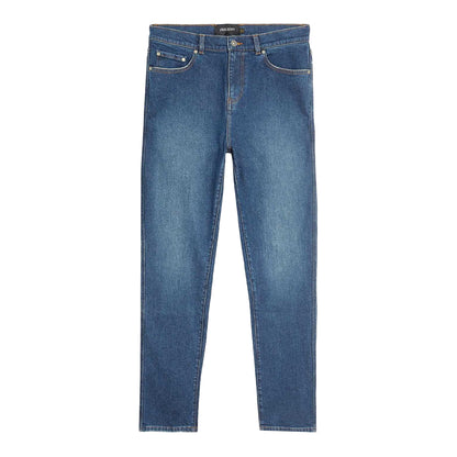 Blue - Front - Lyle & Scott Mens Denim 5 Pockets Slim Jeans