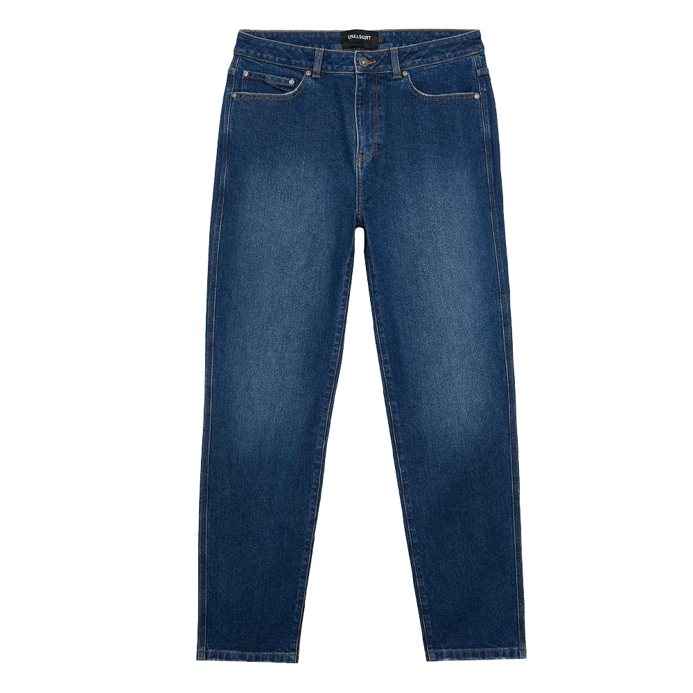 Indigo - Lifestyle - Lyle & Scott Mens Denim Tapered Leg Regular Jeans