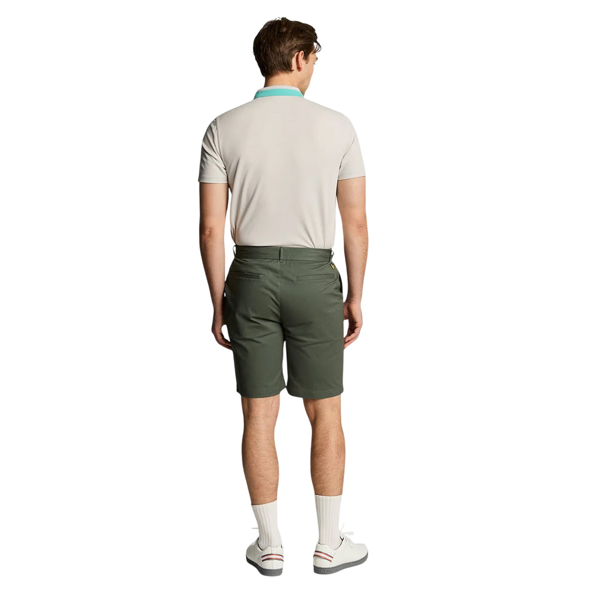 Cactus Green - Back - Lyle & Scott Mens Golf Course Stretch Chino Shorts