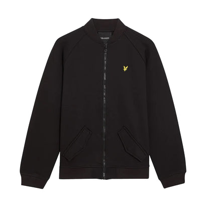 Jet Black - Front - Lyle & Scott Boys Smart Bomber Jacket