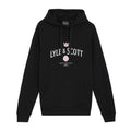Jet Black - Front - Lyle & Scott Mens Cheers To Tradition Graphic Loopback Hoodie