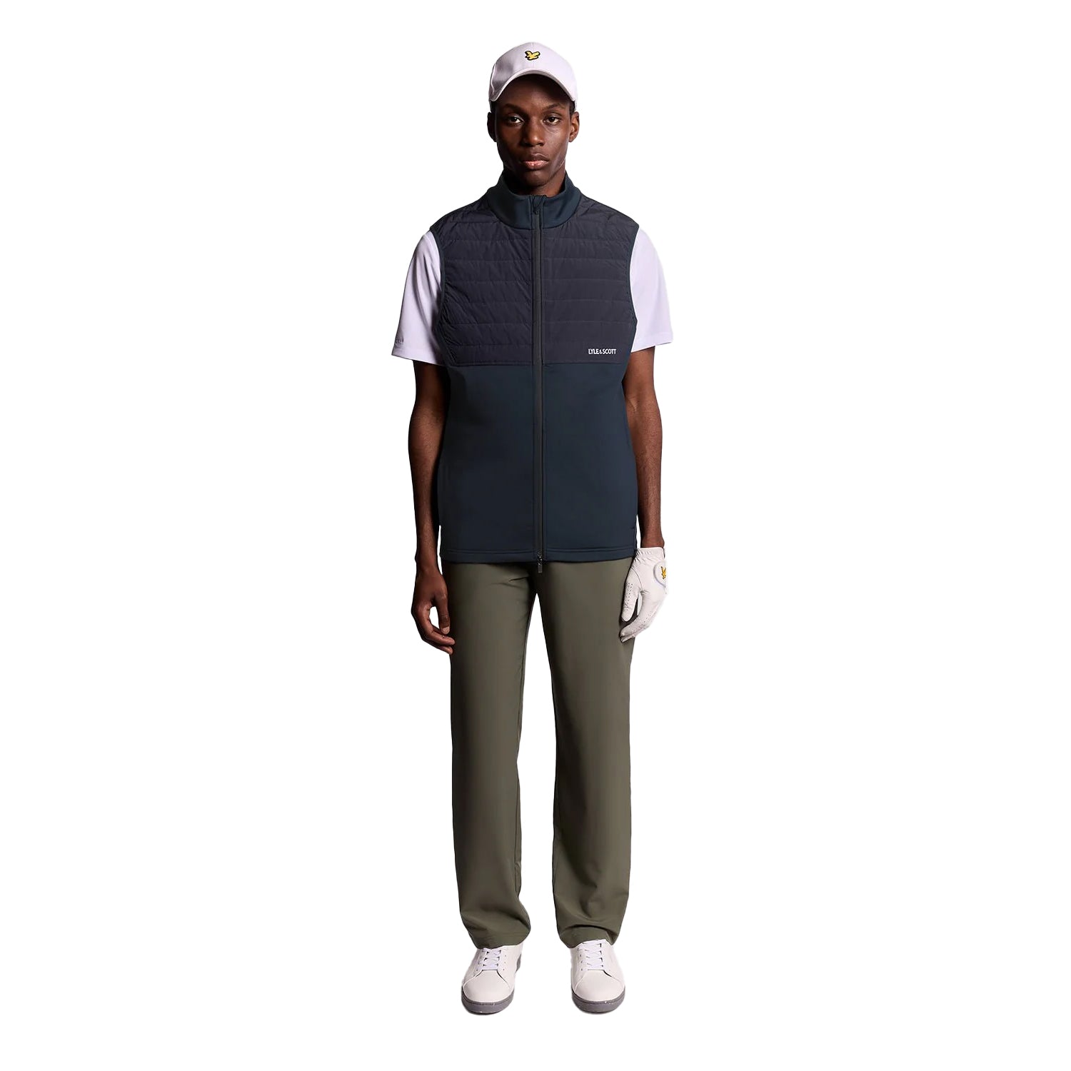 Dark Navy - Lifestyle - Lyle & Scott Mens Windproof Golf Gilet