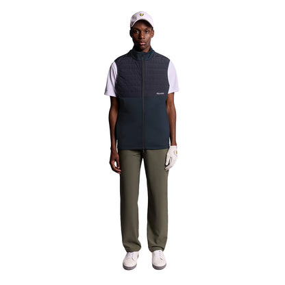 Dark Navy - Lifestyle - Lyle & Scott Mens Windproof Golf Gilet