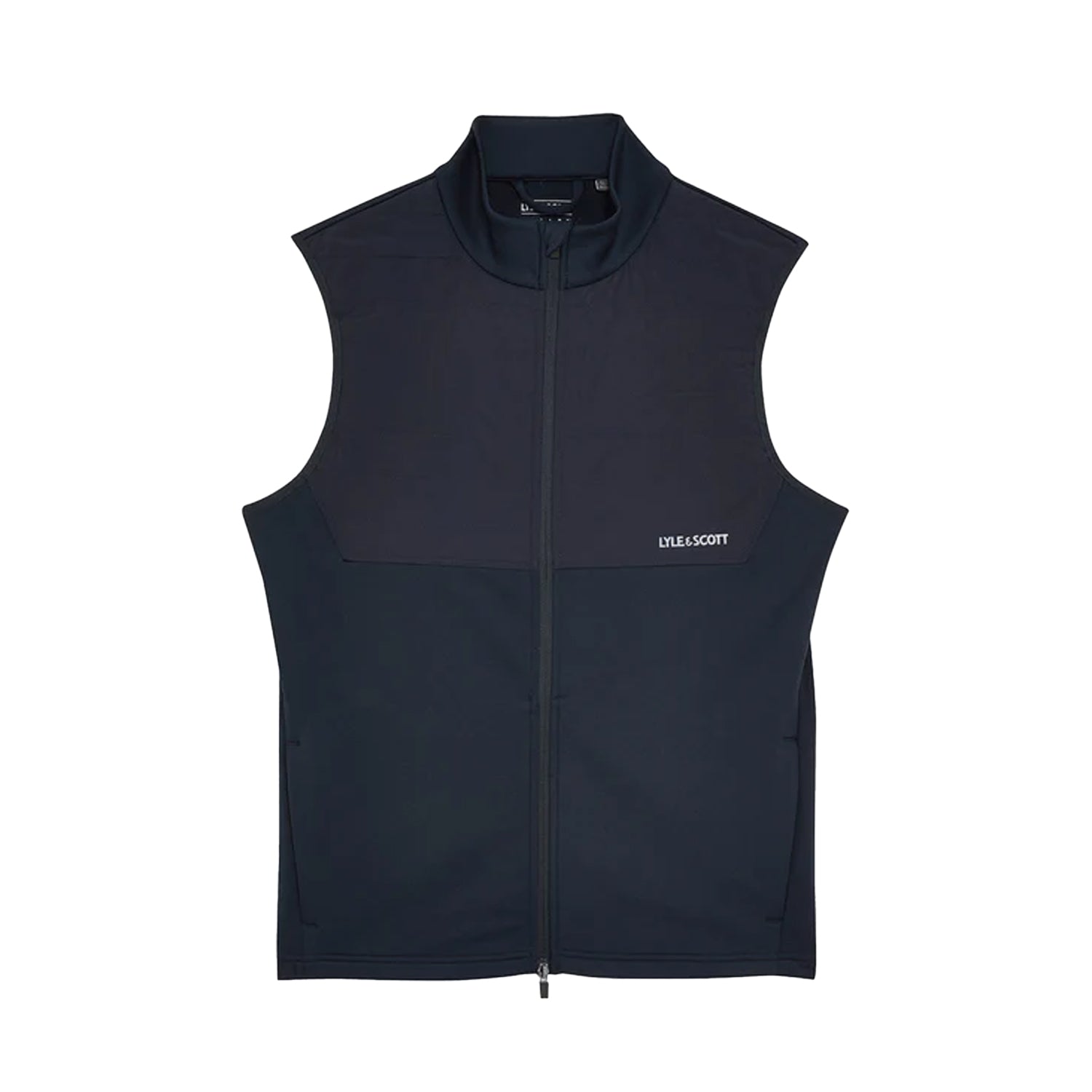 Dark Navy - Front - Lyle & Scott Mens Windproof Golf Gilet