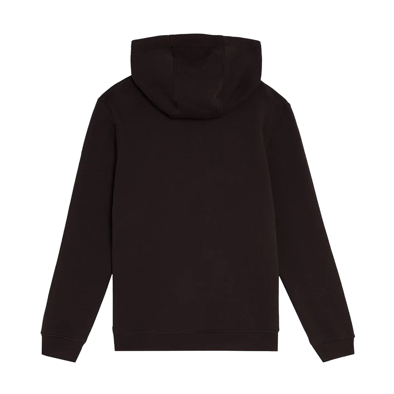 Jet Black - Back - Lyle & Scott Boys Brushed Back Pull Over Hoodie