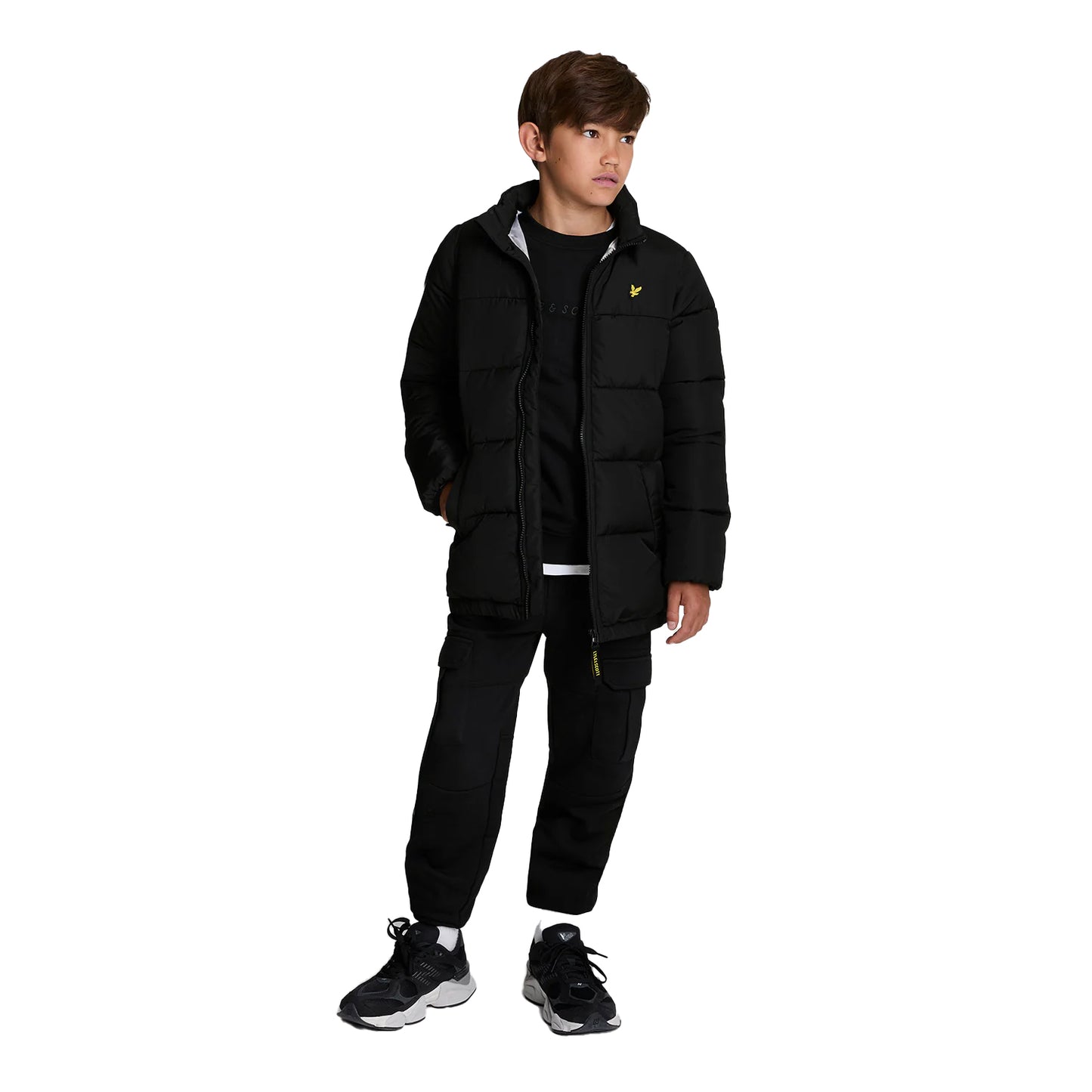 Jet Black - Lifestyle - Lyle & Scott Boys Quilted Padded Jacket