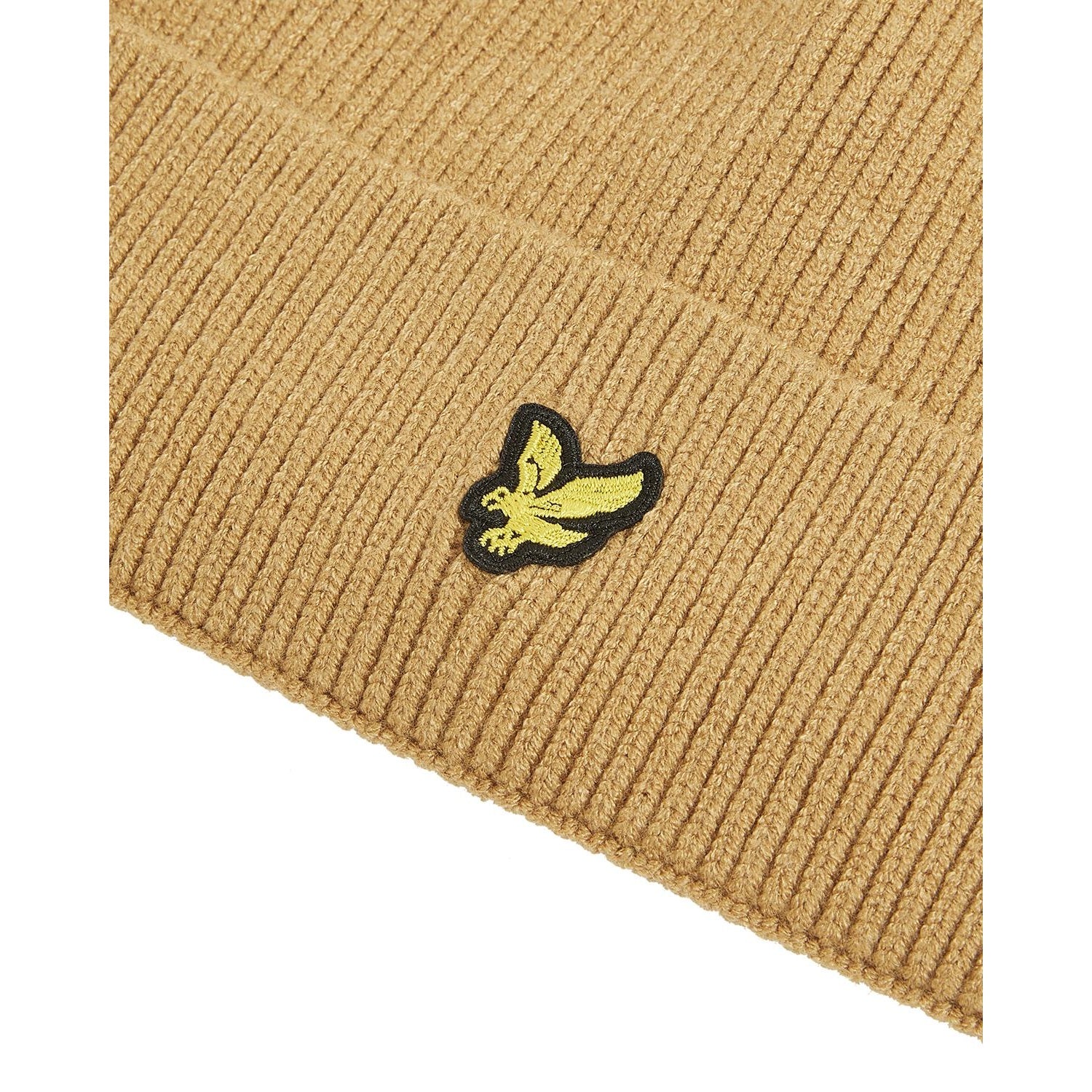 Tigers Eye - Side - Lyle & Scott Childrens-Kids Knitted Beanie