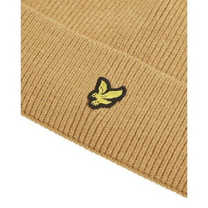 Tigers Eye - Side - Lyle & Scott Childrens-Kids Knitted Beanie