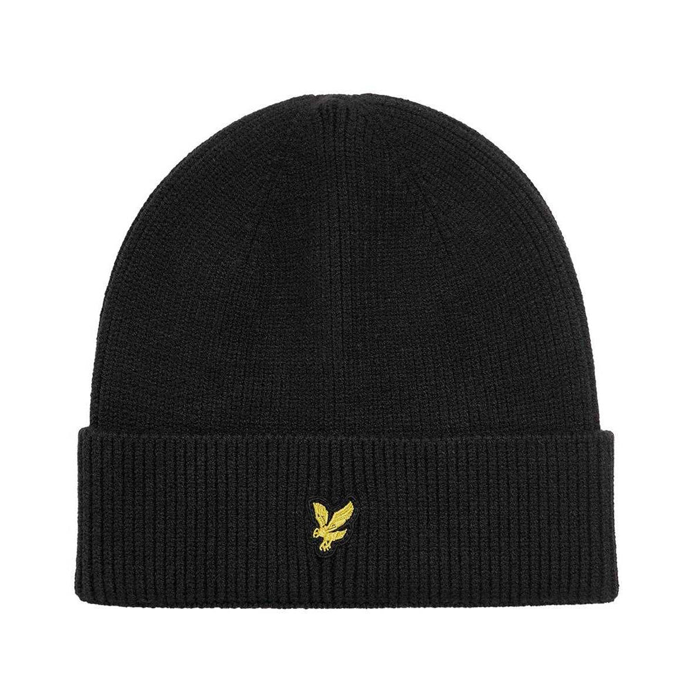 Dark Navy - Back - Lyle & Scott Childrens-Kids Knitted Beanie