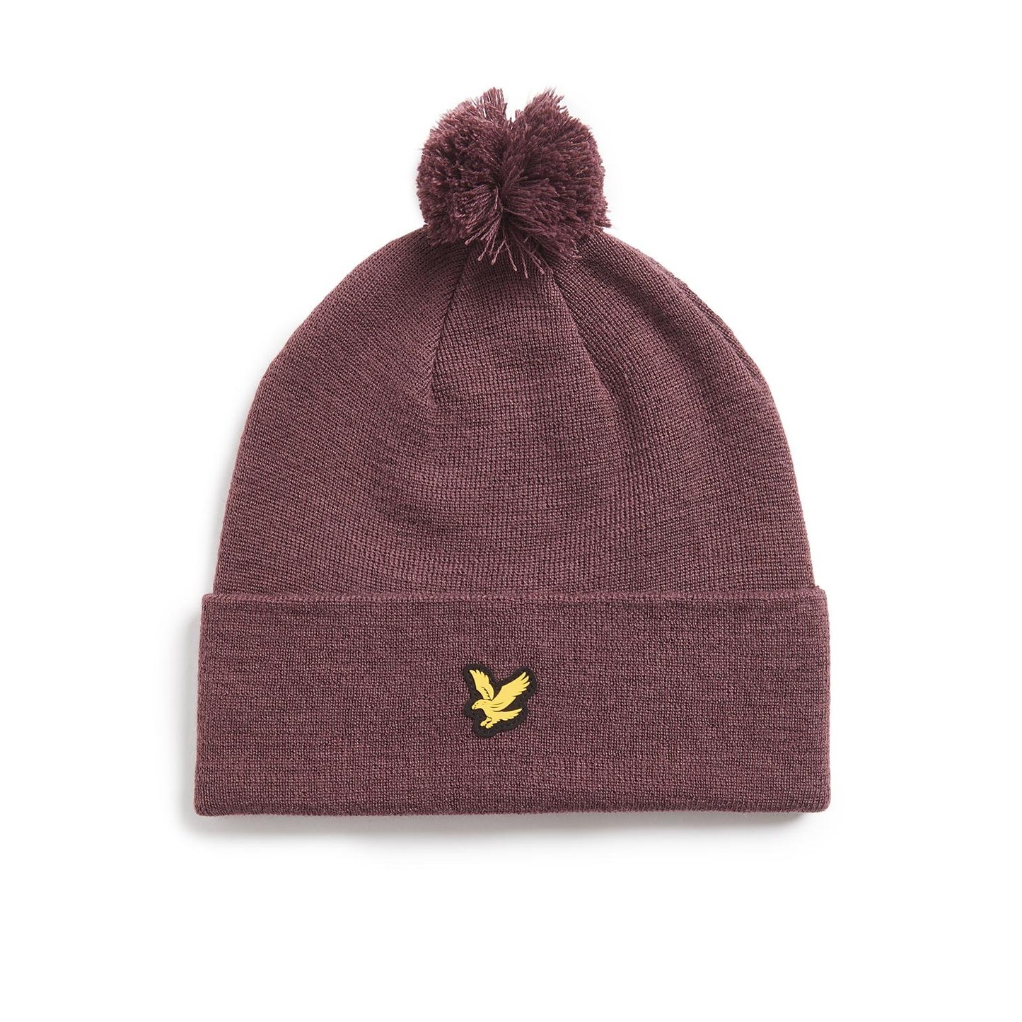 Berry - Front - Lyle & Scott Mens Merino Blend Golf Beanie