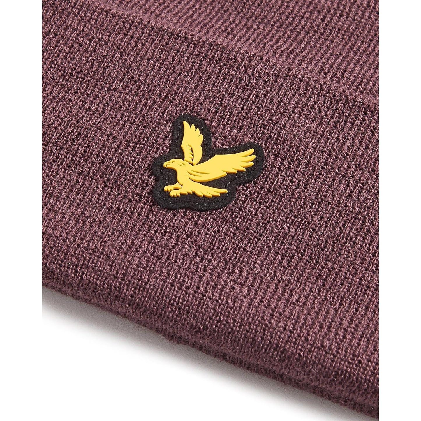 Berry - Side - Lyle & Scott Mens Merino Blend Golf Beanie