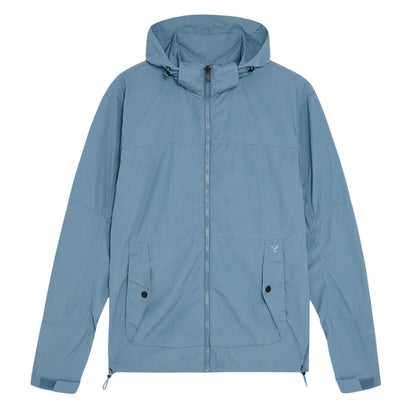 Ocean Sky - Front - Lyle & Scott Mens Water Resistant Packaway Jacket