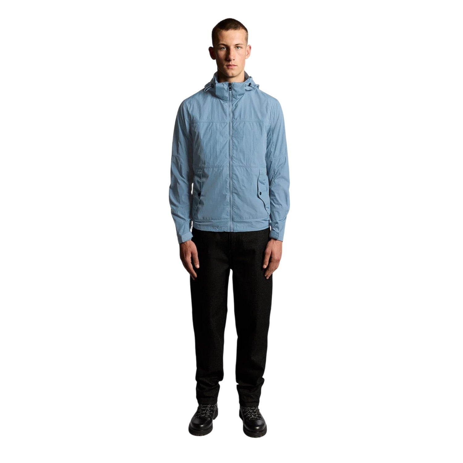 Ocean Sky - Pack Shot - Lyle & Scott Mens Water Resistant Packaway Jacket