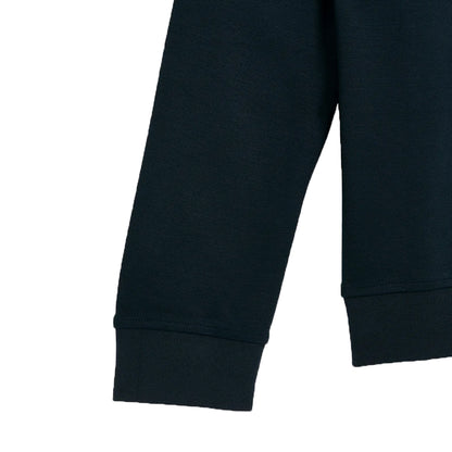 Dark Navy - Side - Lyle & Scott Boys Brushed Fleece Crew Neck Sweatshirt